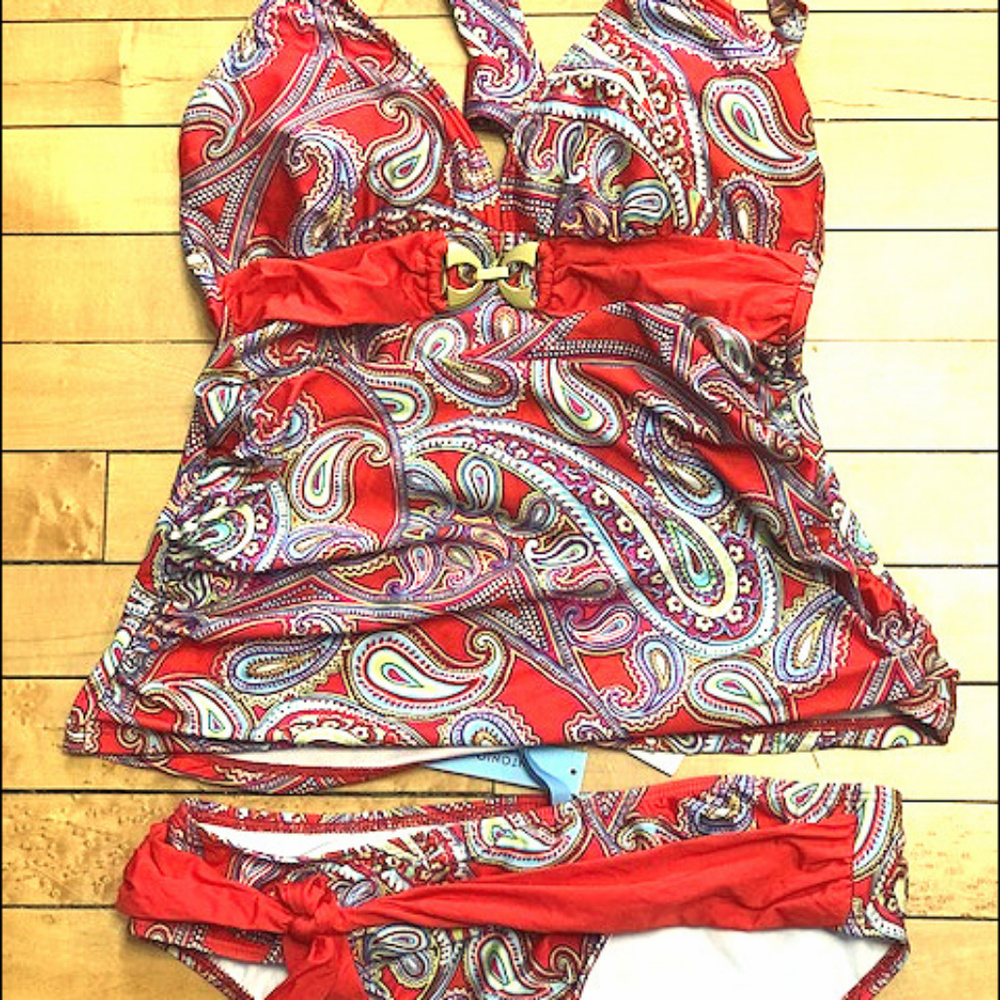 Antonio Melania two piece swimsuit